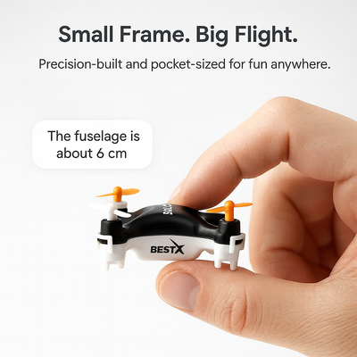 SkyZip™️ Mini LED Drone  by BLACK AERO™️